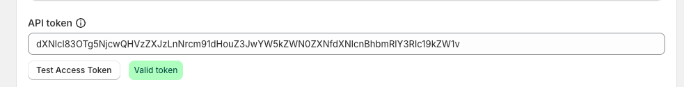 Confirmation de la validité du jeton API Skroutz